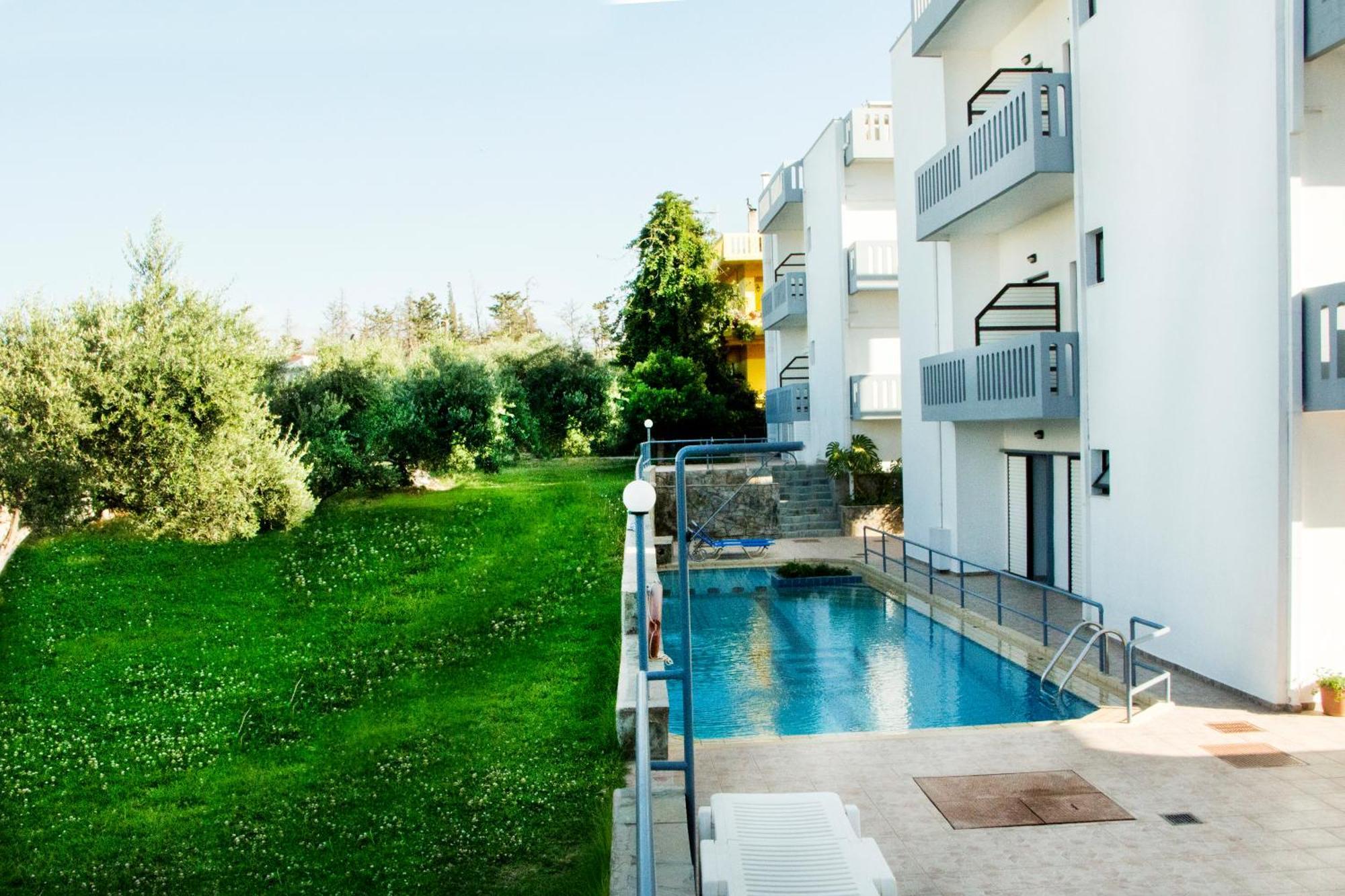 Popi Hotel Apartments Agia Marina Buitenkant foto